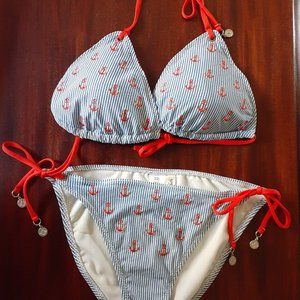 SPERRY Nautical Bikini-Size L/NEVER WORN